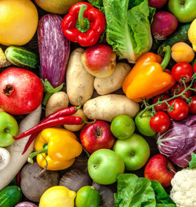 Gesunde Ernährung bei Gicht - mit viel Gemüse für purinarme Lebensmittel